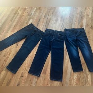 Wrangler/ wonder nation Dark Blue Jeans Set of 3 size 16 husky